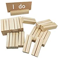 HEALLILY Soportes Tarjetas Mesa Sostenedor Ideal para Boda Banquete Celebración Fiesta-Rectangular 20Pcs